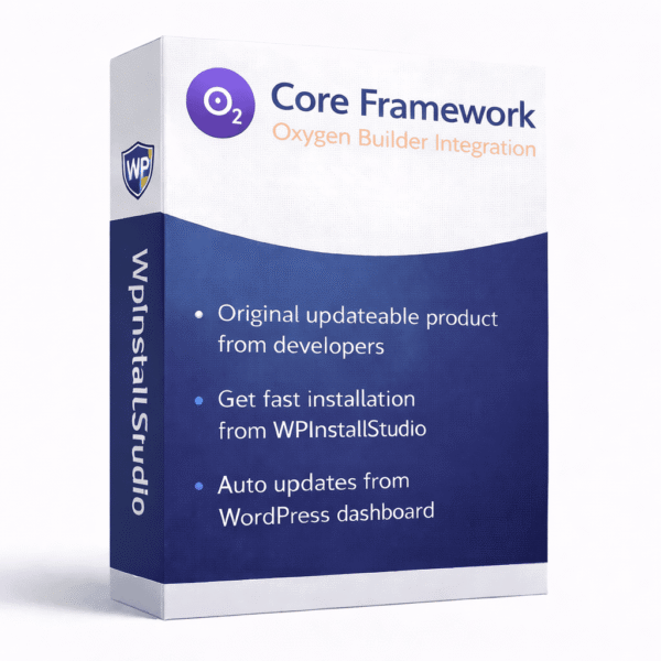 Core Framework Oxygen Builder Integration