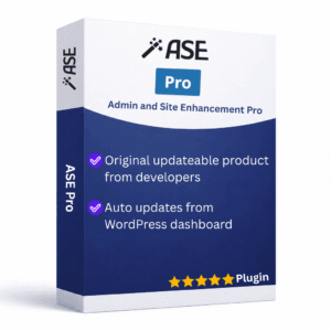 Admin and Site Enhancements (ASE) for WordPress